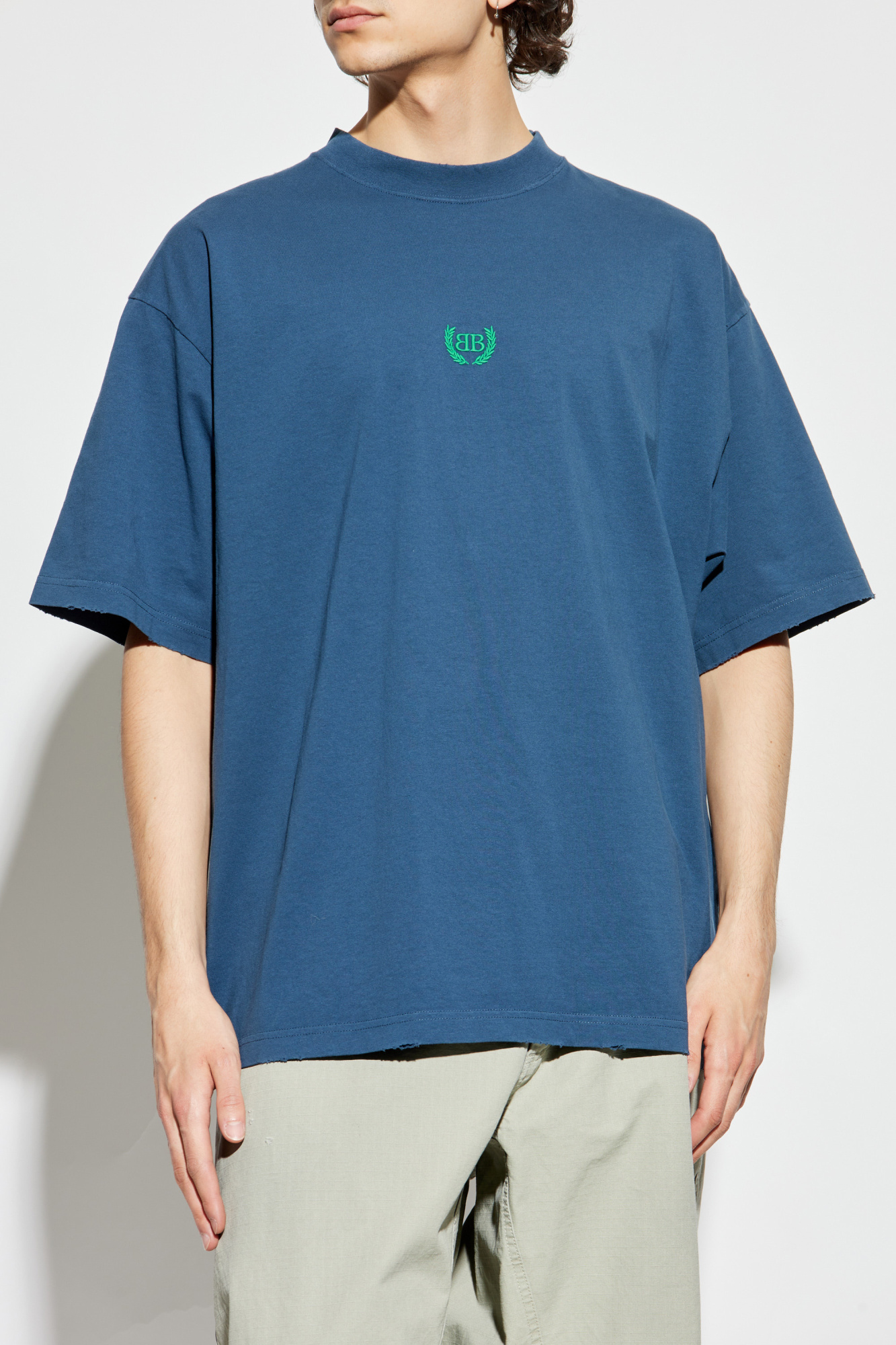 Azul T-shirt com efeito vintage Balenciaga - Vitkac Brazil